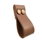 Puxador Dobitwo 2 Parafusos - Textura De Couro Marrom - Paraf