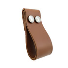 Puxador Dobitwo 2 Parafusos - Textura De Couro Marrom - Paraf