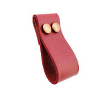 Puxador Dobitwo 2 Parafusos - Textura De Couro Vermelho - Par