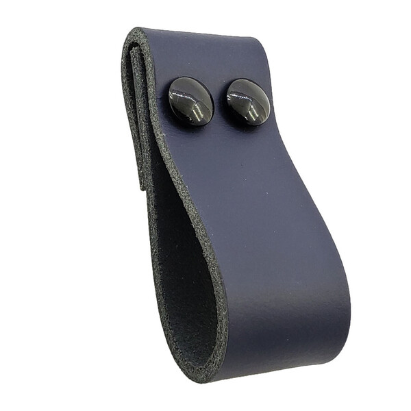 Puxador Dobitwo Parafuso - Couro Legítimo Azul Marinho - Para