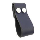 Puxador Dobitwo Parafuso - Couro Legítimo Azul Marinho - Para