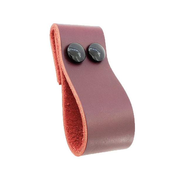 Puxador Dobitwo Parafuso - Couro Legítimo Marsala - Parafuso