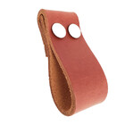 Puxador Dobitwo Parafuso - Couro Legítimo Mogno - Parafuso Br