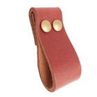 Puxador Dobitwo Parafuso - Couro Legítimo Mogno - Parafuso Do