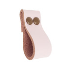 Puxador Dobitwo Parafuso - Couro Legítimo Rosa - Parafuso Mar