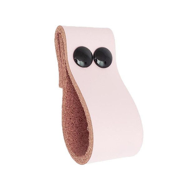 Puxador Dobitwo Parafuso - Couro Legítimo Rosa - Parafuso Pre