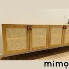 Puxador Dobitwo Parafuso - Couro Legítimo Rosa - Parafuso Ros