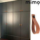 Puxador Dofi Parafuso - Textura De Couro Marrom - Parafuso Ro