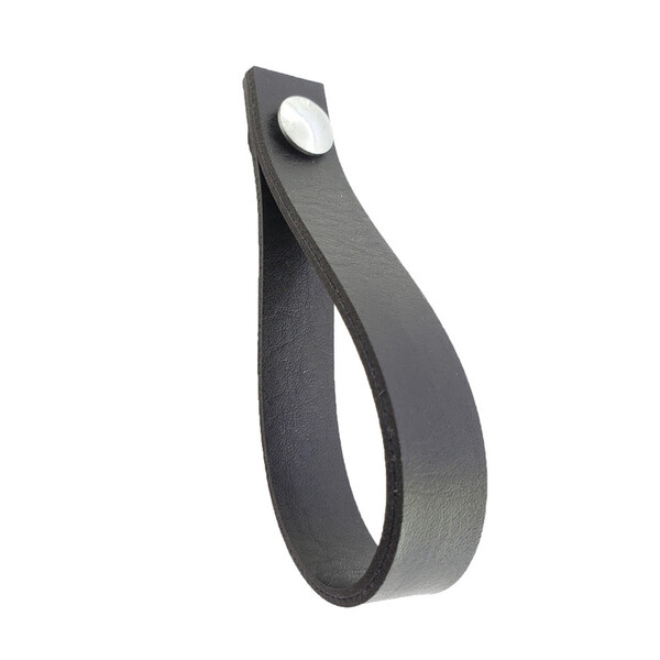 Puxador Dofi Parafuso - Textura De Couro Preto - Parafuso Cro