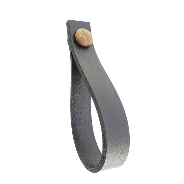 Puxador Dofi Parafuso - Textura De Couro Preto - Parafuso Mar