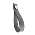 Puxador Dofi Parafuso - Textura De Couro Preto - Parafuso Ros