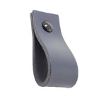 Puxador Doko Parafuso - Couro Legítimo Azul Marinho - Parafus