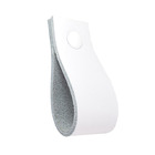 Puxador Doko Parafuso - Couro Legítimo Branco - Parafuso Bran