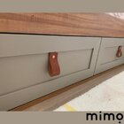 Puxador Doko Parafuso - Couro Legítimo Marsala - Parafuso Dou