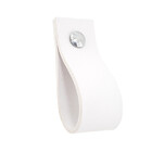 Puxador Doko Parafuso - Textura De Couro Branco - Parafuso Cr