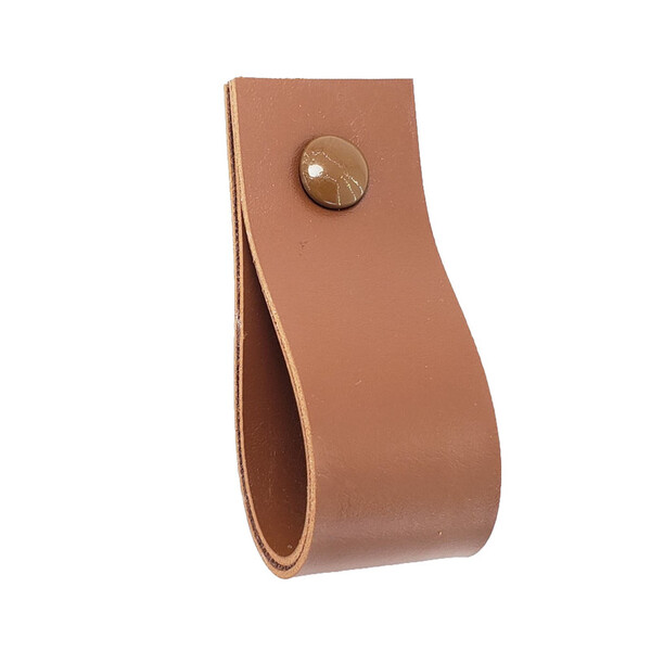 Puxador Doko Parafuso - Textura De Couro Marrom - Parafuso Ma