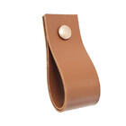 Puxador Doko Parafuso - Textura De Couro Marrom - Parafuso Ro