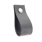 Puxador Doko Parafuso - Textura De Couro Preto - Parafuso Cro