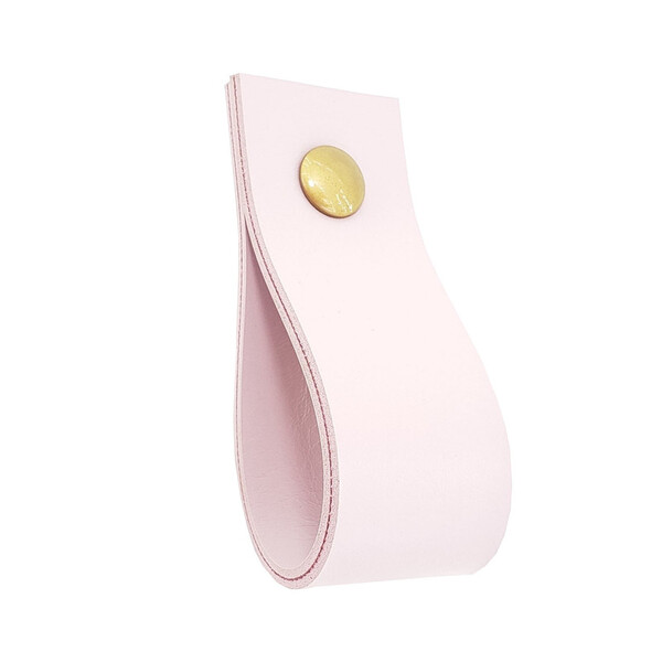 Puxador Doko Parafuso - Textura De Couro Rosa - Parafuso Dour