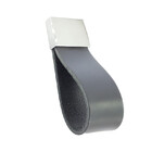 Puxador Doko Square 07 - Couro Legítimo - Cor Preto