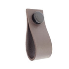 Puxador Doko Tampa - Textura De Couro Marrom Escuro - Tampa P