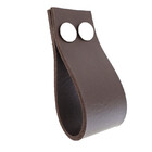 Puxador Dokotwo 2 Parafusos - Textura De Couro Marrom Escuro