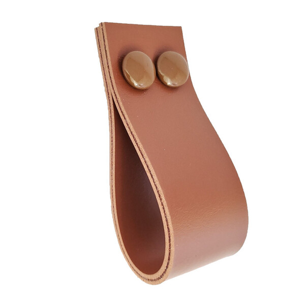 Puxador Dokotwo 2 Parafusos - Textura De Couro Marrom - Paraf