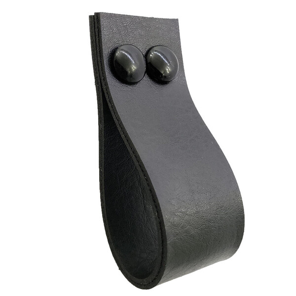 Puxador Dokotwo 2 Parafusos - Textura De Couro Preto - Parafu