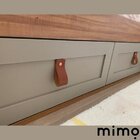 Puxador Dokotwo Parafuso - Couro Legítimo Azul - Parafuso Our