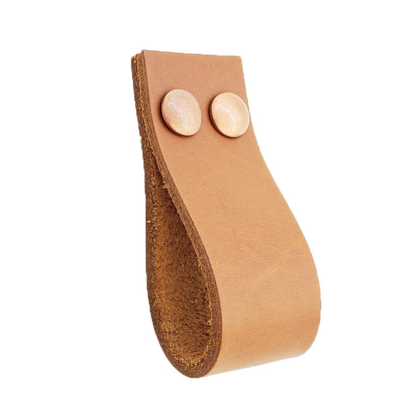 Puxador Dokotwo Parafuso - Couro Legítimo Marrom - Parafuso C