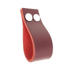 Puxador Dokotwo Parafuso - Couro Legítimo Marsala - Parafuso