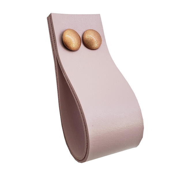 Puxador Dokotwo Parafusos - Textura De Couro Rosa - Parafusos