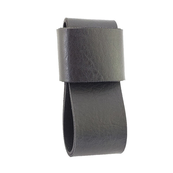 Puxador Dori 04 - Textura De Couro - Cor Preto