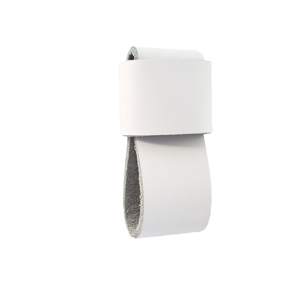 Puxador Dori 05 - Couro Legítimo - Cor Cinza