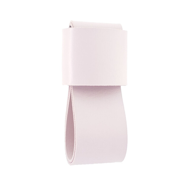 Puxador Dori 07 - Textura De Couro - Couro Rosa