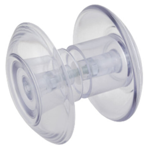 Puxador Duplo 110 Mm Para Porta De Vidro  - Incolor