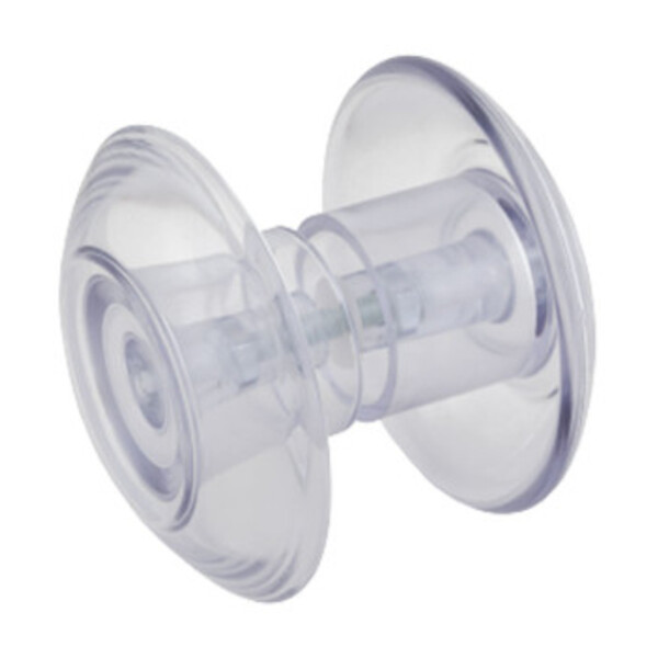 Puxador Duplo 80 Mm Para Porta De Vidro  - Incolor