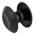 Puxador Duplo 80 Mm Para Porta De Vidro  - Preto