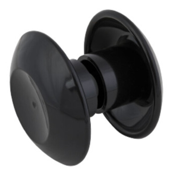 Puxador Duplo 80 Mm Para Porta De Vidro  - Preto