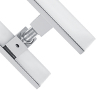 Puxador Duplo Barra Chata 1.1/2 X 3/8 Alumínio - Cromado - 10