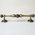 Puxador Duplo Bergen 280mm Bronze Antigo Porta Pivotante Corr