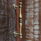 Puxador Duplo Bergen 280mm Bronze Antigo Porta Pivotante Corr