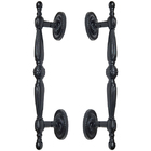 Puxador Duplo Berlin 280mm Preto Fosco Porta Pivotante Correr