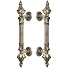 Puxador Duplo Classic 260mm Bronze Antigo Porta Pivotante Cor