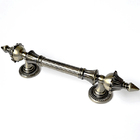 Puxador Duplo Classic 260mm Bronze Antigo Porta Pivotante Cor