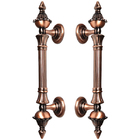 Puxador Duplo Classic 260mm Cobre Antigo Porta Pivotante Corr