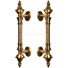 Puxador Duplo Classic 280mm Ouro Velho  Porta Pivotante Corre