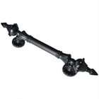 Puxador Duplo Classic 335mm Preto Fosco Porta Pivotante Corre