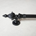 Puxador Duplo Classic 530mm Preto Fosco Porta Pivotante Corre