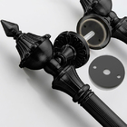 Puxador Duplo Classic 780mm Preto Fosco Porta Pivotante Corre